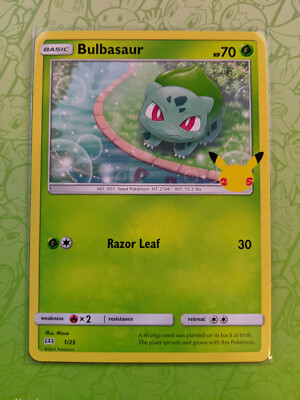 Bulbasaur Non-Holo Mcdonalds 25th 