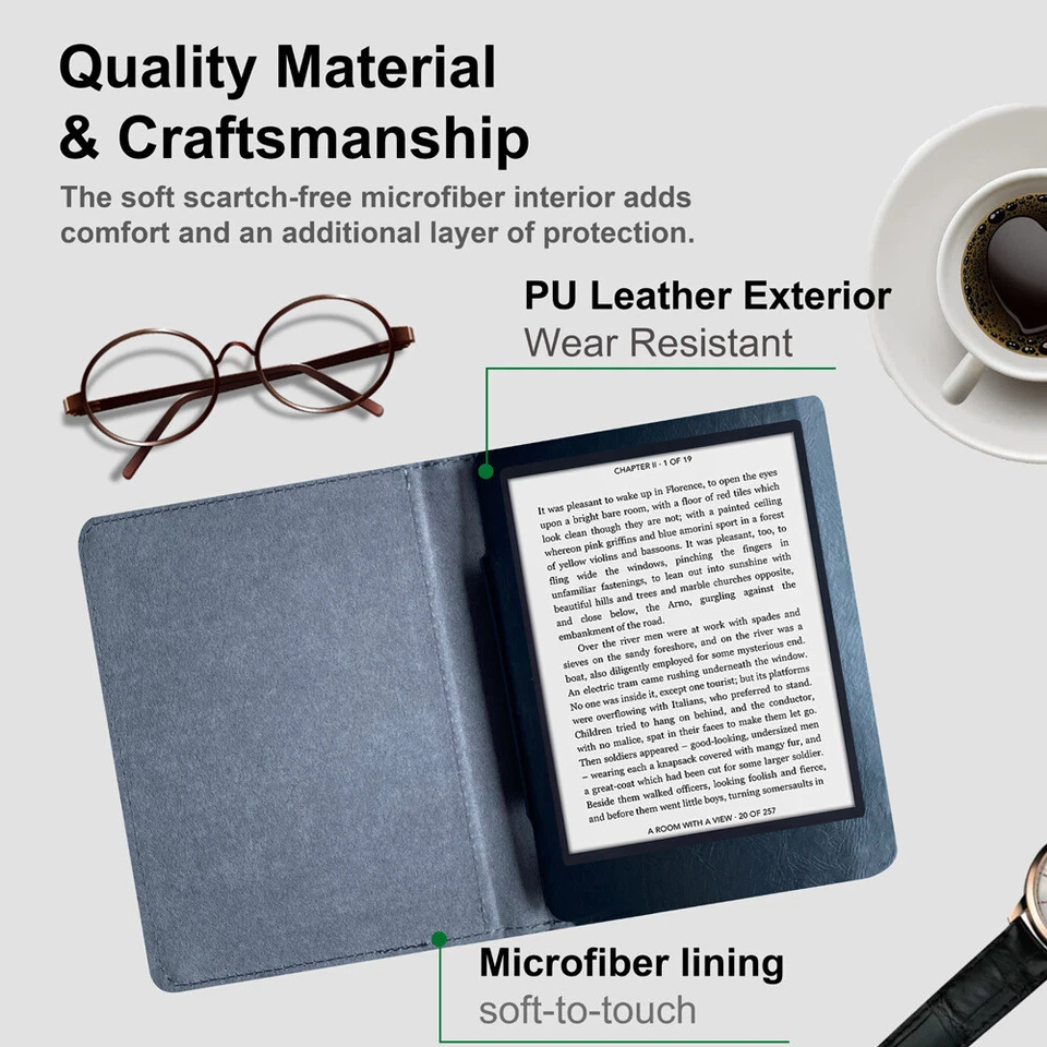 For Kobo Mini 5" （Model：N705）Smart Case Shockproof Leather Protective Cover SALE - Image 4 of 4