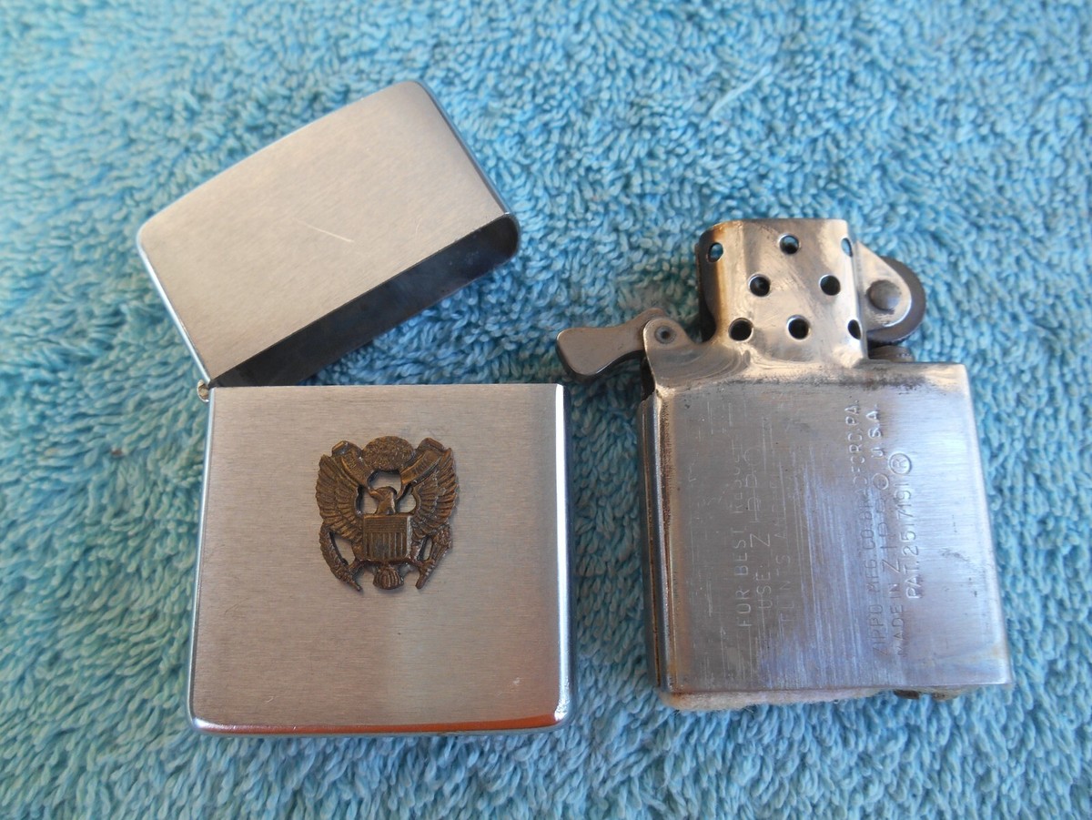 VINTAGE ZIPPO 1965 PAT#2517191 CHROME CIGARETTE LIGHTER - WITH