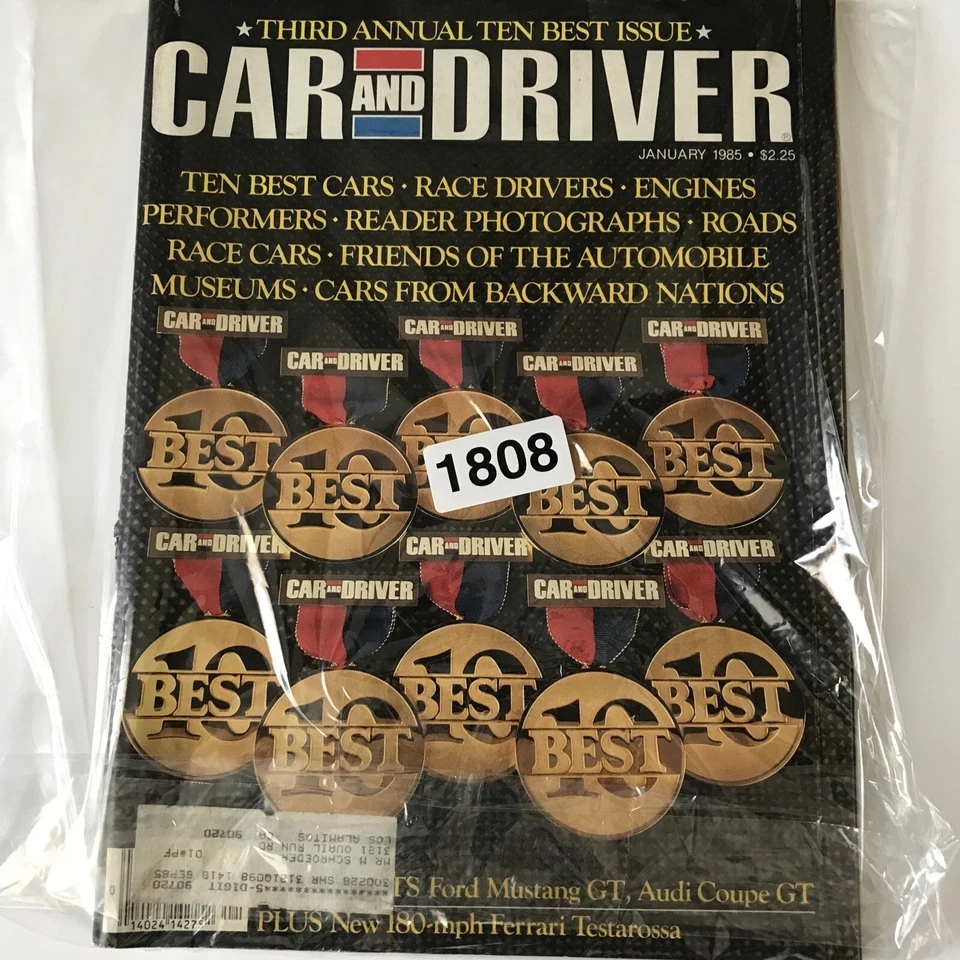 Car and Driver Magazine January 1985 Ten Best Cars - Image 4 of 4