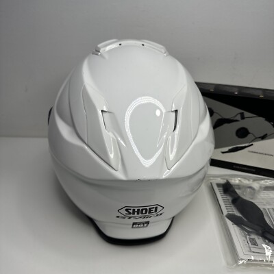 Shoei GT-AIR II White Full Face Motorcycle Helmet XL with Sena