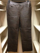 CAMI Genuine Leather Brown Pants Size 8