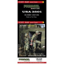 PARACEL MINIATURES VIETNAM SERIES USA3501 HELI RIDERS RIGHT SIDE 2 FIGURES