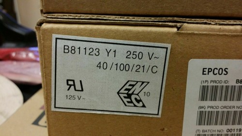 (50 PCS) B81123C1222M EPCOS 2200pF Film Capacitor 500V Polypropylene (PP) Radial - Picture 3 of 4