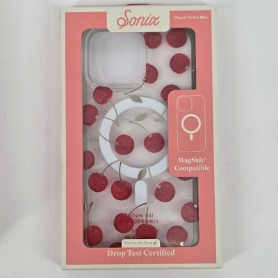 Sonix iPhone 15 Pro Max case - MagSafe - Clear Cherry Design - Open Box