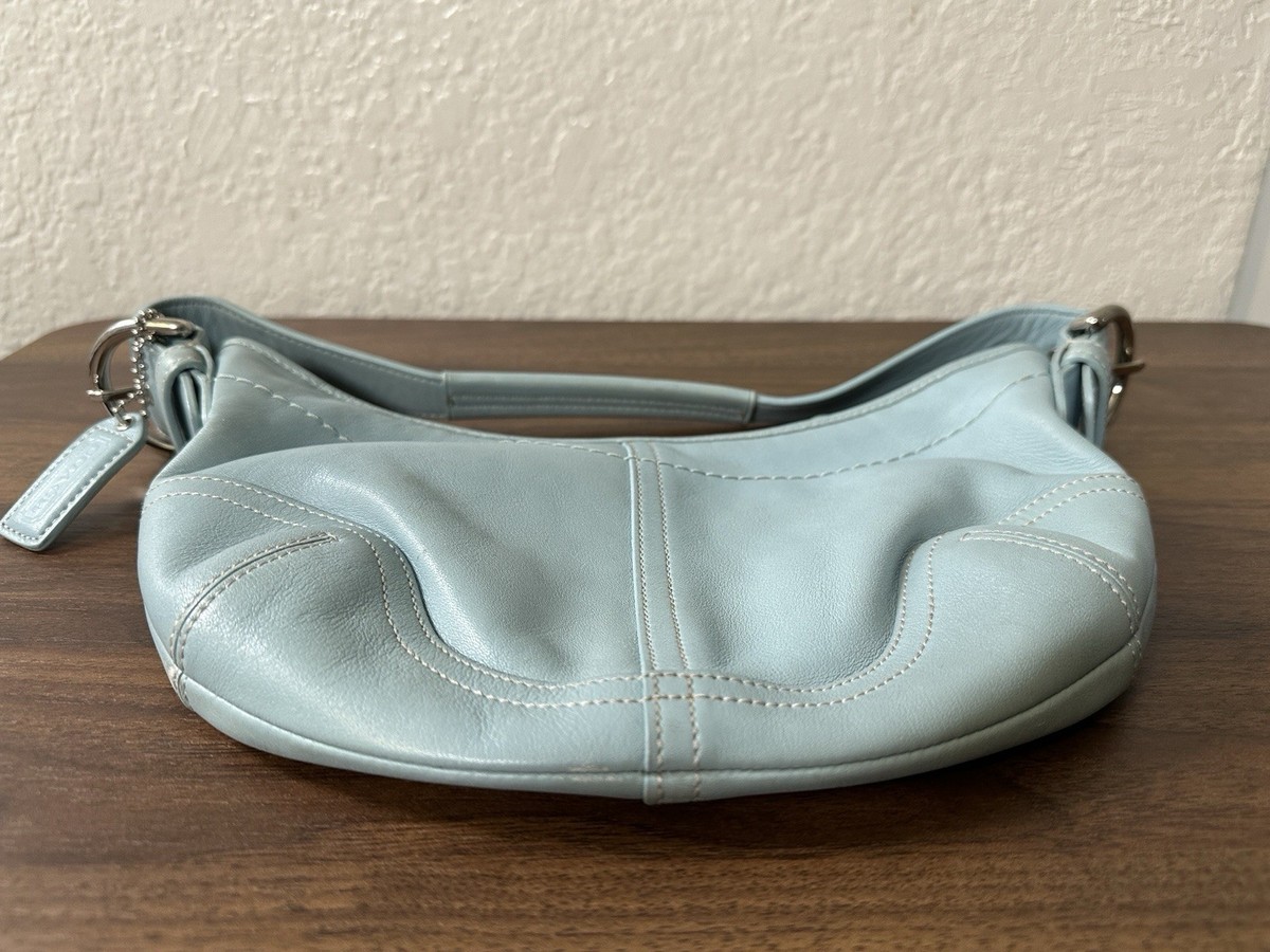 Coach Vintage 9541 Shoulder Bag – Light Blue Leather Soho Hobo