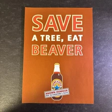 2006 • FUNNY NEW CASTLE • RARE UK Print Ad • 8.5 X 12 BEER EAT BEAVER ADV-OS