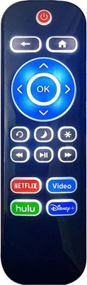 Backlit Remote for Roku TV TCL/Hisense/Sharp/Philips/Onn/Element/Insignia/Westin