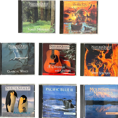 NatureQuest NorthSound 8 CD Lot Spirit Sojourn Antarctica Forest Pacific Blue