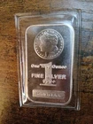 1 oz 999 Silver Morgan Tribute Bar Sealed By Highland Mint