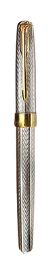 Roller Ball Pen Parker Sonnet Fougere Sterling  & Gold Band
