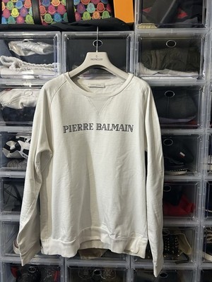 PIERRE BALMAIN ICONIC LOGO SWEATSHIRT JUMPER SWEATER HOODY PULL PULLOVER 50