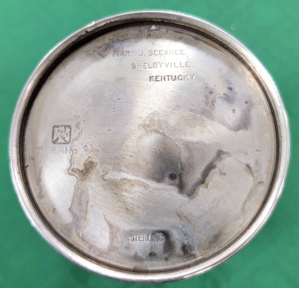 Mark J. Scearce Sterling Silver Mint Julep Cup RMN President Nixon
