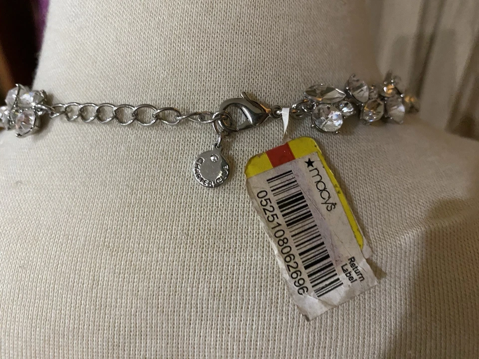 Collar Charter Club para mujer con estrás nuevo con etiquetas Foto 3 de 4