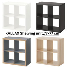 NUOVA IKEA KALLAX Scaffale Portaoggetti Libreria Cubo Espositore 77x77 cm