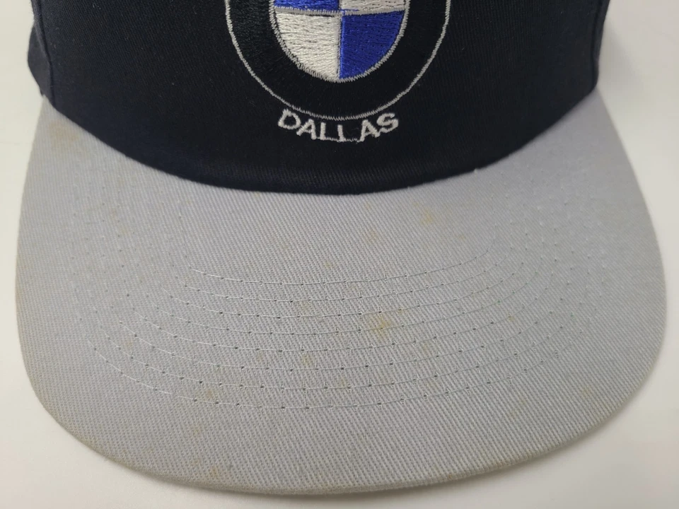 Gorra de colección BMW Classic Dallas Snapback concesionario de automóviles concesionario TX negra gris Foto 3 de 4