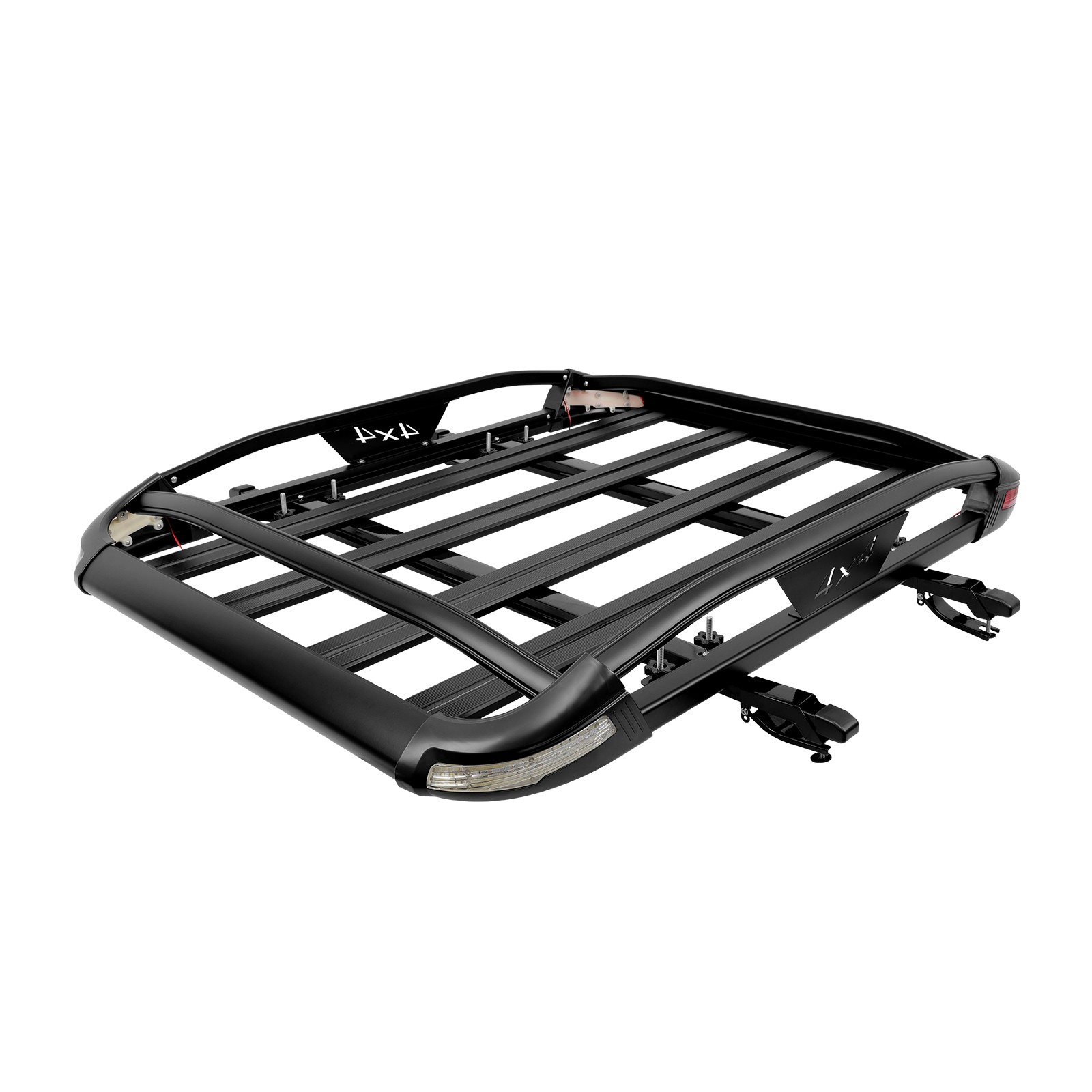 For Chevy Equinox 50" Roof Rack Cargo Basket Carrier + Cross Bars w/ LED Lights