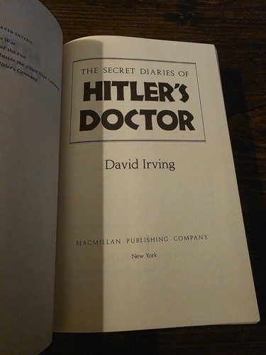 The Secret Diaries Of The Doctor By David Irving HCDJ 1983 Macmillan Publishing - Foto 4 di 12