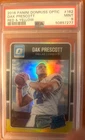 Panini Donruss Optic Rated Rookie Dak Prescott #162 Red & Yellow PSA 9 Cowboys