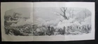 1898 Panorama Civil War Print - "Battle of Gettysburg, PA., July 1,2,3, 1863"