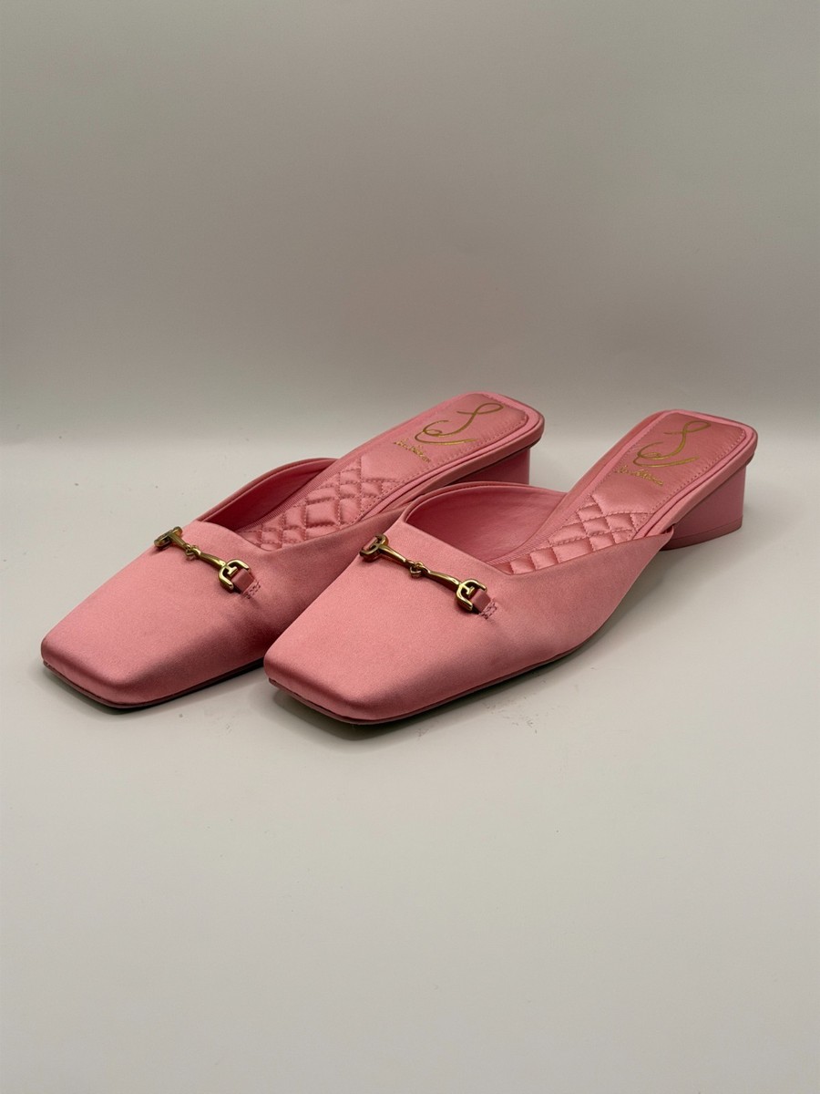 Sam Edelman Women Ollie Pink Blossom Square Toe Bit Mule Sz 7.5 | eBay