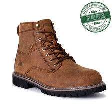 Ozark Trail Men's Durable Mountain Hiking Boots Comfort Brown Width Medium, New 
