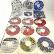 1990s Lot of 15 Computer Discs Packard Bell Software Toolworks Windows IMSI VTG
