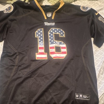 Nike Los Angeles Rams Jared Goff NFL Jersey Black Gold Multicolor Size 52