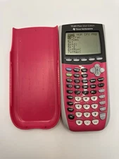 TI-84 Plus Silver Edition Graphing Calculator - Pink With Carrying Case