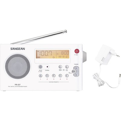 Sangean PR-D7 Kofferradio UKW, MW    Weiß
