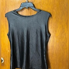 Woman’s Leon max limited edition black med faux leather front luxury hippy goth