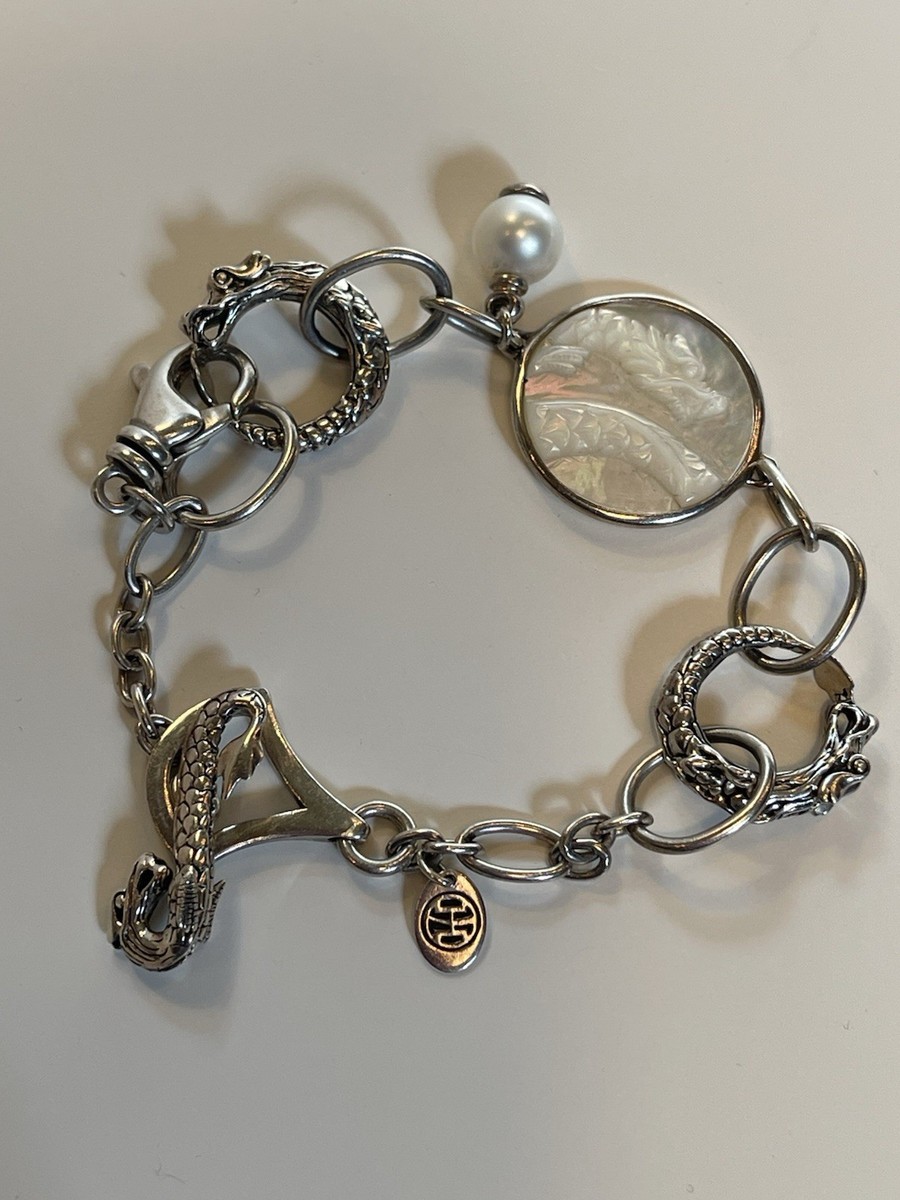 John Hardy Naga Pearl & Mother Pearl 925 Sterling Silver Dragon