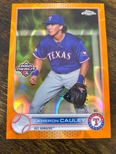 Cameron Cauley - 2022 Topps Chrome - Pro Debut - Gold Refractor 3/25 - Rangers