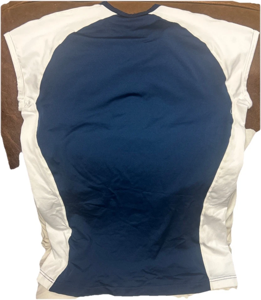 Vintage HIND EUA Jogo Usado? Camiseta de vôlei feminina azul tamanho grande - Imagem 2 de 4