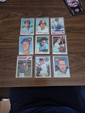 9 Old School Baseball Card Lot