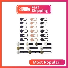28 PCS Elastic Pants Waist Extenders, Adjustable Button Extender for Pants, Wais