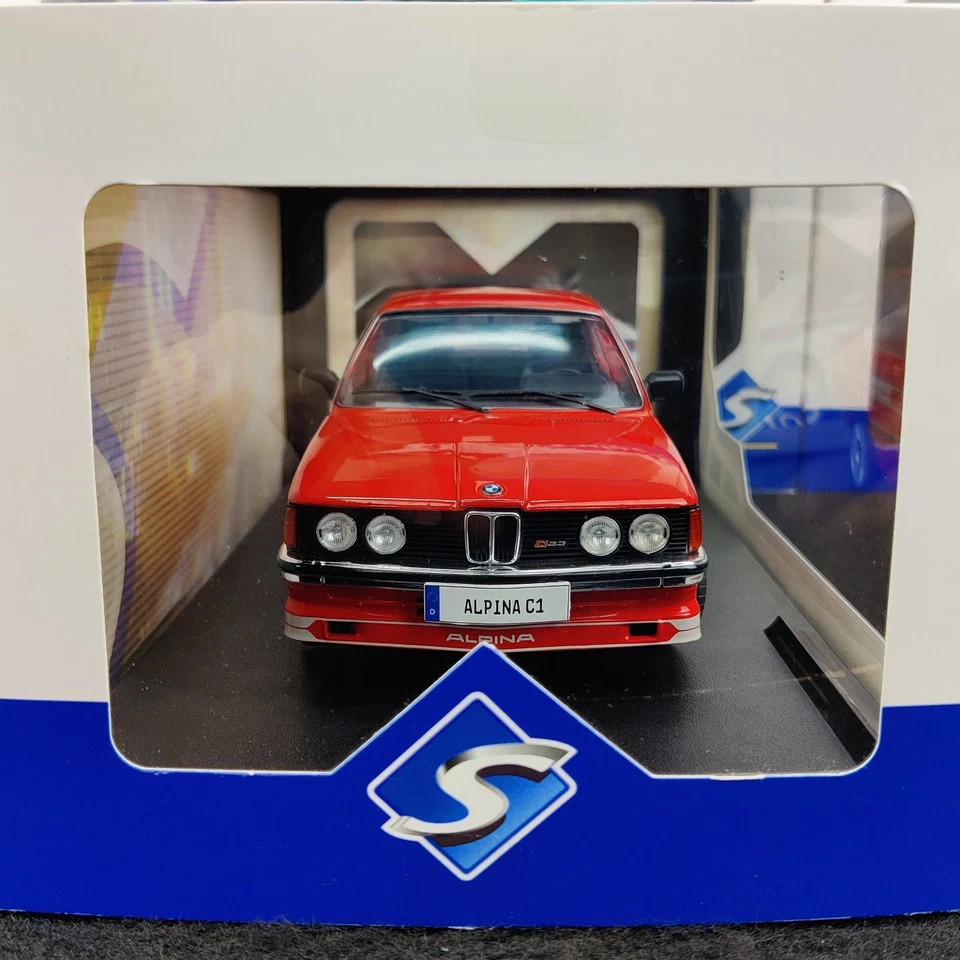 VOITURE SOLIDO BMW ALPINA E21 C1 2.3L ROUGE 1980 1:18 NEUF BOITE S1812803 - Photo 3/4