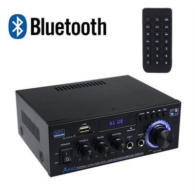HiFi Verstärker mit Bluetooth Party Musik Equipment AUX Anlage Stereo Audio NEU