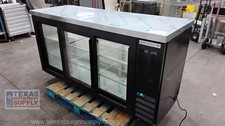 Beverage Air BB72HC-1-GS-PT-B-27 72" Pass-Thru Glass Door Back Bar Bottle Cooler