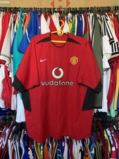MANCHESTER UNITED 2002 2004 HOME SHIRT JERSEY NIKE 184947 sz XL MEN