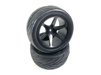 Absima Räderset für 1/10 Buggy 6 Speichen/Street hinten schwarz (2) - 2500019