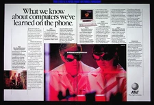 AT&T Telephone Telecom Computers 1988 Trade Print Magazine Ad Poster ADVERT