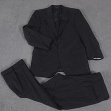 Jos A Bank 2-Piece Suit Mens 41R Pants 35x28 Slacks Blazer Suspender Buttons