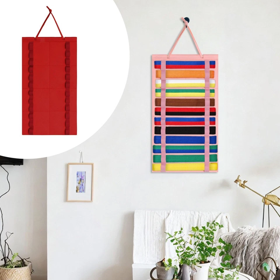 Estante de exhibición de cinturón de karate elegante Mma Muay Thai niños 12 capacidades colgador de medallas Foto 4 de 4