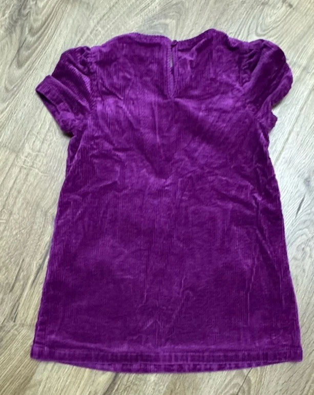 Vestido Mini Boden Pana Púrpura Niñas Talla 4-5T Bolsillos Manga Corta Rodilla Foto 4 de 4