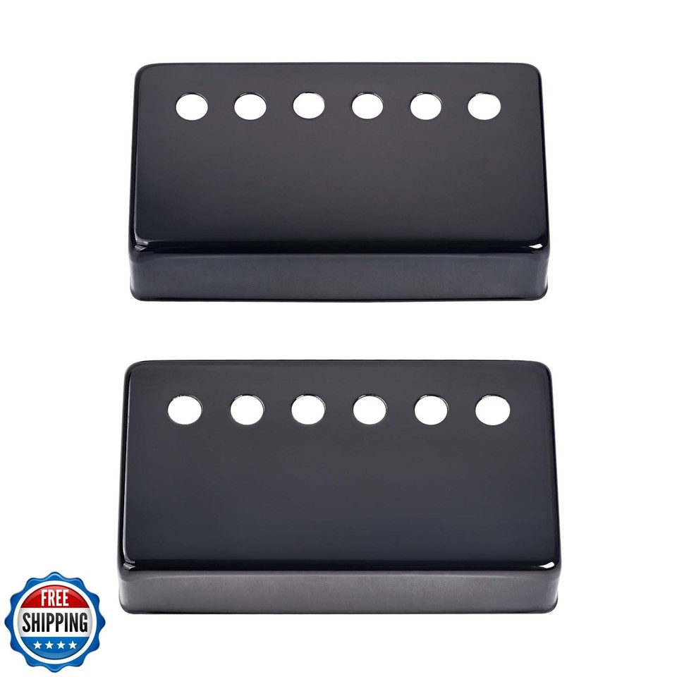 Banworks Humbucker-Abdeckungen Aus Messing – 2 Stück, O-förmig, Chrom, Für E-Gitarren