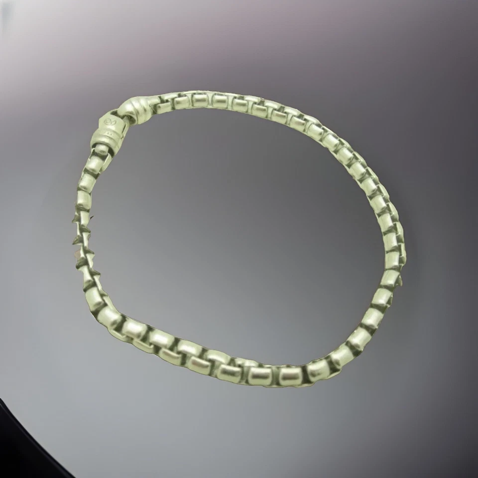 David Yurman Sterling Silver Chain Bracelet 8.5 Inches  - Imagem 3 de 4