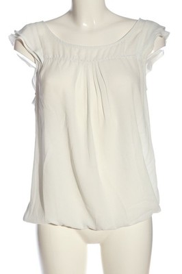 AMISU Kurzarm-Bluse Damen Bluse Gr. DE 40 weiß Casual-Look