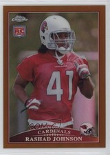 2009 Topps Chrome Copper Refractor /649 Rashad Johnson #TC201 7rf
