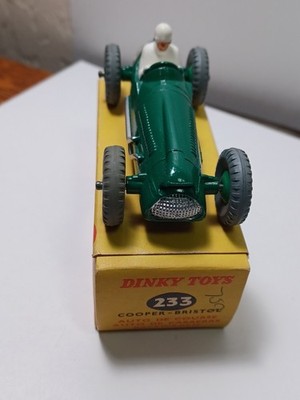 Dinky Toys 233 Cooper Bristol Racing Car with Green Ridged Hubs